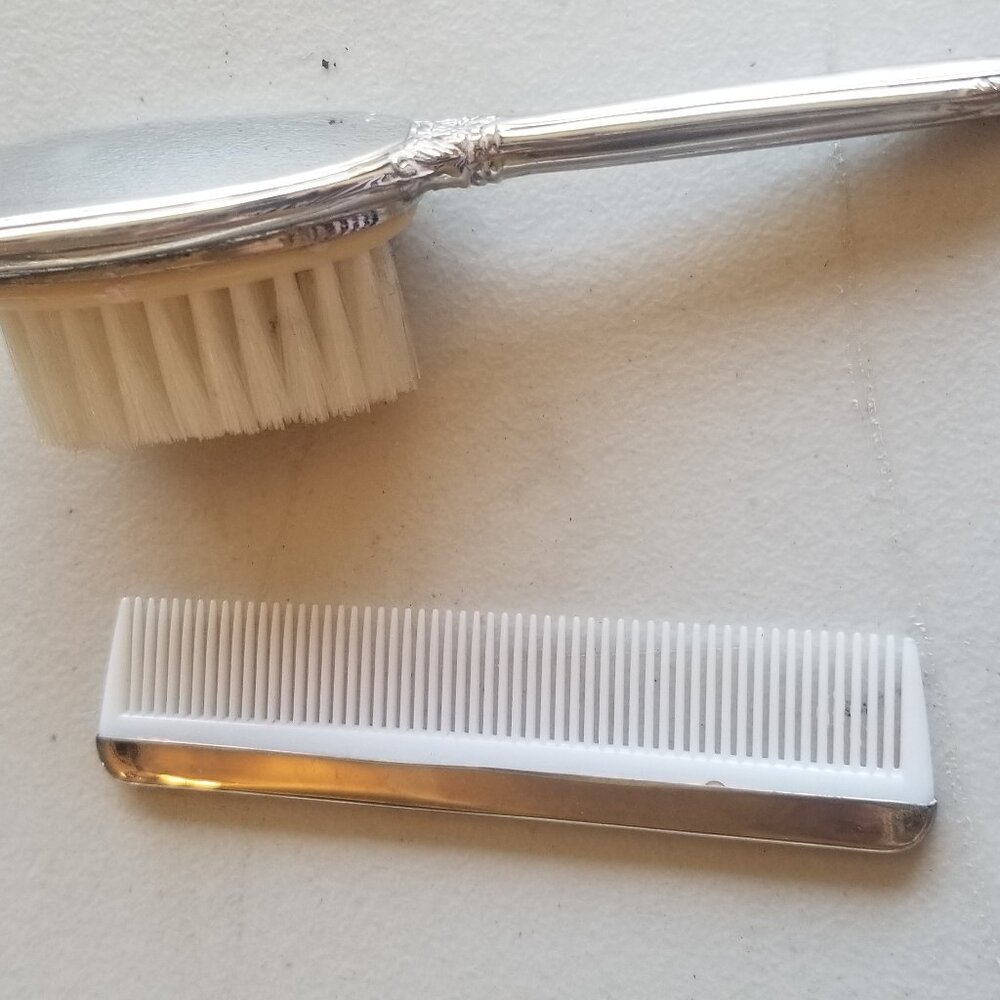 Baby Silver-Plated Keepsake Brush + Comb Set